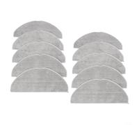 Paño de microfibra de repuesto para robot aspirador Roborock M5 Plus TF L5 B T Plus, almohadillas lavables y reutilizables, color gris, paquete de 4 o 10 (paquete de 10)