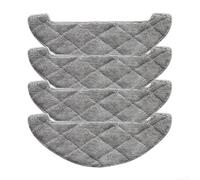 Paño de microfibra para fregona Tuvio TR04MLBB, paquete de 4 lavables | Paquete de 4 paños de microfibra, ajuste sin costuras, lavables a máquina, elimina el pelo de las mascotas