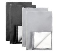 Paño de pulido de plata, 4 paños reutilizables para limpiar joyas de plata, paños de limpieza de joyas de doble cara para limpieza de joyas de oro