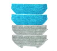 Paño de repuesto para mopa Bobsweep Ultra-Vision Pet con material de microfibra azul lavable almohadillas de limpieza de piso, 4 juegos (4 unidades)