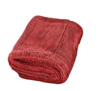 Paño de secado ultraabsorbente, fibras suaves y redondeadas, sin pelusa, antirayaduras, extragrande, for coches, motos y bicicletas.(Red,40x40cm)
