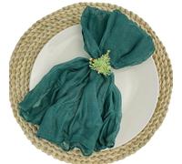 Paño de servilleta, 12 servilletas de Gasa for decoración mesas en Bodas, cenas, Despedidas Soltera y Fiestas cumpleaños(Blue)