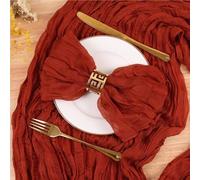 Paño de servilleta, 12 servilletas de Gasa for decoración mesas en Bodas, cenas, Despedidas Soltera y Fiestas cumpleaños(White)