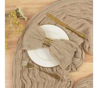 Paño de servilleta, 12 servilletas de Gasa for decoración mesas en Bodas, cenas, Despedidas Soltera y Fiestas cumpleaños(Light Grey)