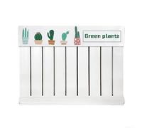 Paño decorativo para radiador con protección contra el polvo y el humo, diseñado para radiadores verticales con tela de felpa suave y elegantes estampados digitales florales (180 cm)