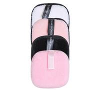 Paño Desmaquillante, Rondas Faciales Reutilizables, 4 almohadillas faciales de tela desmaquillantes, Almohadillas ecológicas de limpieza facial lavables y ecológicas para todo tipo de piel