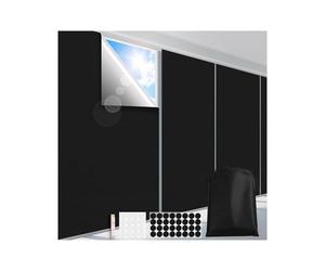 Paño for Ventana 100% extraíble Que bloquea la luz, Ideal for Bricolaje, oscurecimiento Total de privacidad los vidrios, Tinte for, Adhesivo Negro for(No Adhesive,150X100cm)