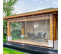 Paño impermeable transparente con junta: perfecto para jardines, patios, gallineros, toldos para porche y acampar 300x300cm