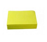 Paño - Lavavajillas - Microfibra para el cuidado de la casa - Paño - Paño de limpieza - paño de cristal - Lavavajillas no tejidas calado - 35 x 50 cm - Bolsa de 25 - Amarillo