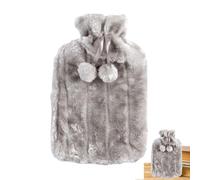 Paño para botella de agua caliente | Funda de felpa sintética para botella de agua caliente de 2 litros, funda de goma para botella de agua caliente, funda de calentador de invierno, para