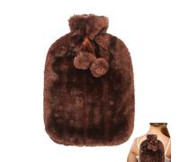 Paño para botella de agua caliente - Tapa blanda para botella de agua, funda para bolsa de agua caliente | Funda bonita para botella de agua caliente de felpa sintética de 2 litros, paño para bo