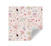 Paño para cámara como funda protectora, 55 x 55 cm, funda protectora para objetivo de cámara, apta para DSLR, tableta, bolsa de maquillaje, cajas de pañuelos, Rosa., Casual