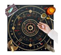 Paño para Cartas del Tarot, Alfombra de adivinación misteriosa de Tarot, Mantel de Tarot para entusiastas del Tarot, psíquicos, Magos para reuniones Familiares de Fiestas