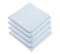 Paño para Limpiar Gafas de Microfibra Azul, 4 Piezas | Pelusa, Tamaño Compacto, para Huellas y Suciedad, Cabe en Bolso o Bolsa de Cámara