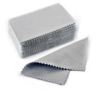 Pano Pulir Plata 10 Uds paño for pulir plata de limpieza for suave for herramientas joyería(6x8cm grey 10pcs)