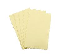 Pano Pulir Plata 10 Uds paño for pulir plata de limpieza for suave for herramientas joyería oro plateado(Yellow 6x10cm)