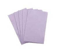 Pano Pulir Plata 10 Uds paño for pulir plata de limpieza for suave for herramientas joyería oro plateado(Purple 6x10cm)