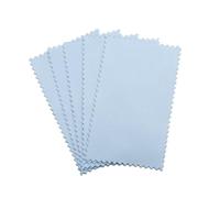 Pano Pulir Plata 10 Uds paño for pulir plata de limpieza for suave for herramientas joyería oro plateado(Light blue 6x10cm)