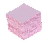 Pano Pulir Plata 100 Uds. Paño limpiador for pulir plata paño de limpieza joyas for accesorios joyería artesanal herramienta 8x8cm(Pink)