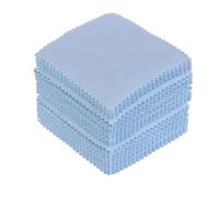 Pano Pulir Plata 100 Uds. Paño limpiador for pulir plata paño de limpieza joyas for accesorios joyería artesanal herramienta 8x8cm(Blue)