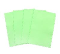 Pano Pulir Plata 20 piezas paño for pulir plata, de limpieza y pulido, suave for herramienta joyería oro(Green(6.5x10cm))