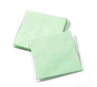 Pano Pulir Plata 50 Uds. De paño limpiador for pulir plata, pañuelos, servilletas, toallitas, herramienta de joyería(Green)