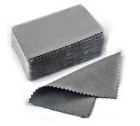 Pano Pulir Plata Paño for pulir plata, limpieza de joyas, antideslustre, paño suave reutilizable, herramientas for mantener brillantes las(10x6.5 D grey 50Pcs)