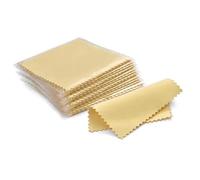 Pano Pulir Plata Paño for pulir plata, limpieza de joyas, antideslustre, paño suave reutilizable, herramientas for mantener brillantes las(8x8cm Yellow 50Pcs)