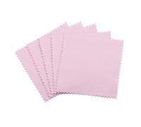 Pano Pulir Plata Paño for pulir plata, paño de limpieza for, suave for herramienta joyería oro y(Pink 8x8cm 50Pcs)