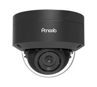PANOOB Cámara domo de vandalismo PoE de 8 MP para exteriores e interiores con micrófono, cámara IP de seguridad 4K H.265 IK10, detección de vehículos humanos, visión nocturna IR de 100 pies, lente