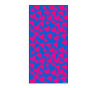 Panorama Agatha Ruiz de la Prada Alfombra Vinílica Cocina Salón - Varios Tamaños - (Estampados Básicos Corazones Rosas y Azules 40x80cm)