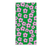Panorama Agatha Ruiz de la Prada Alfombra Vinílica Cocina Salón - Varios Tamaños - (Estampados Básicos Flores Lilas y Verdes 60x200 cm)