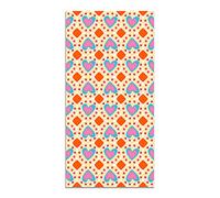 Panorama Agatha Ruiz de la Prada Alfombra Vinílica Cocina Salón - Varios Tamaños - (Hidráulico Crema Figuras Corazones 60x110 cm)