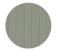 Panorama Agatha Ruiz de la Prada Alfombra Vinílica Redonda Cocina Salón - Varios Tamaños - (Estampados Básicos Líneas Lilas y Verdes 100x100 cm)