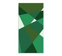 Panorama Alfombra Vinílica Cocina Baño - Modelo Geometría Abstracta Verde 60x110 cm - Varios tamaños - Decoración Hogar