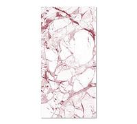Panorama Alfombra Vinílica Cocina Baño - Modelo Mármol Blanco y Rosa 80x200 cm - Varios tamaños - Decoración Hogar