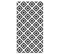 Panorama Alfombra Vinílica - Modelo Cuadros Negro 140x200 cm - Varios tamaños - Decoración Hogar, Cocina y Salón