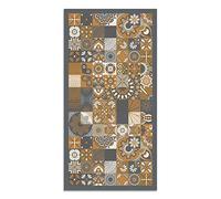 Panorama Alfombra Vinílica - Modelo Hidráulica Color Naranja 100x140cm - Varios tamaños - Decoración Hogar, Cocina y Salón