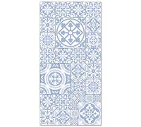 Panorama Alfombra Vinílica - Modelo Hidráulica Talavera Azul 80x150 cm - Varios tamaños - Decoración Hogar, Cocina, Salón