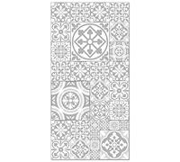 Panorama Alfombra Vinílica - Modelo Hidráulica Talavera Gris 200x250 cm - Varios tamaños - Decoración Hogar, Cocina, Salón