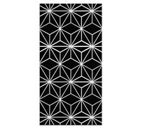 Panorama Alfombra Vinílica - Modelo Líneas Estrellas Negro 100x140 cm - Varios tamaños - Decoración Hogar, Cocina y Salón