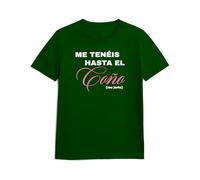 Panorama Camiseta de Manga Corta - Estoy hasta el *** - 100% Algodón - Regalos Originales para Mujer - Camisetas Graciosas - Regalo Divertido
