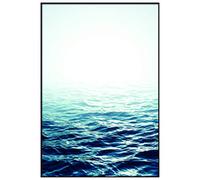 Panorama Cuadro Enmarcado Mar en Calma 30 x 21 cm - Impreso en Papel Rígido - Incluye Marco - Decoración Salón - Póster Decorativos para Dormitorio y Salón