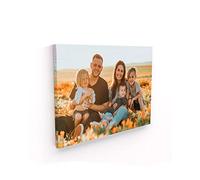 Panorama Cuadro Personalizado con Foto en Lienzo - 30x21 cm - Comunion Regalo Boda - Fabricado en España