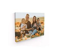 Panorama Cuadro Personalizado con Foto en Lienzo - 40x30 cm - Comunion Regalo Boda - Fabricado en España