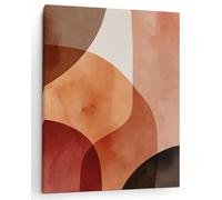 Panorama Cuadros Decoración Salón Modernos - Abstracto Cobre 80x120 cm - Bastidor de Madera - Lienzos Decorativos para colgar en Pared - Regalos Originales para Dormitorios, Cocina, Habitación