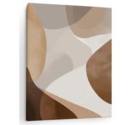 Panorama Cuadros Decoración Salón Modernos - Abstracto Tierra 70x100 cm - Bastidor de Madera - Lienzos Decorativos para colgar en Pared - Regalos Originales para Dormitorios, Cocina, Habitación
