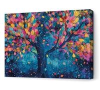 Panorama Cuadros Decoración Salón Modernos - Árbol Multicolor 100x70 cm - Papel Póster 250 gr - Láminas Decorativas Pared - Posters para Dormitorio, Habitación, Cocina - Regalos Originales