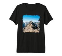 Panorama del Pico del Sendero montañoso Alpine Ridge Camiseta Premium
