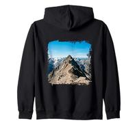 Panorama del Pico del Sendero montañoso Alpine Ridge Sudadera con Capucha